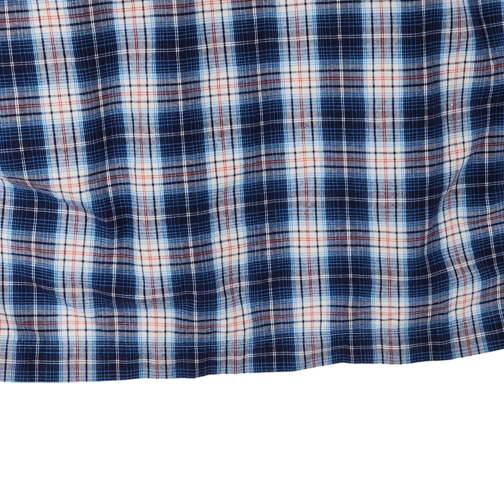 GAP Full Zip Shirt Jacket Shacket L Mens Plaid Blue White Red Cotton - Picture 9 of 13
